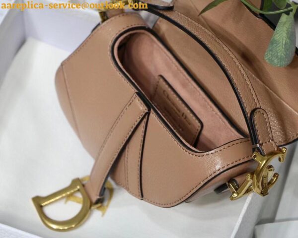 Replica Dior Saddle Micro Bag In Powder Goatskin 9