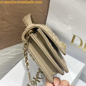 Replica Dior Miss Dior Mini Bag In Beige Cannage Lambskin 2