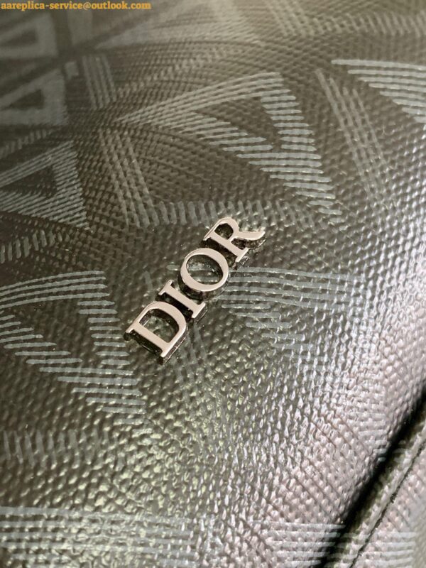 Replica Dior Safari Tote Bag in Black CD Diamond Canvas 6