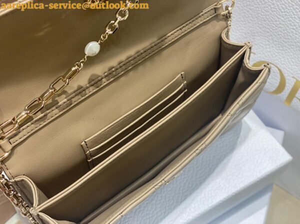 Replica Dior Miss Dior Mini Bag In Beige Cannage Lambskin 7