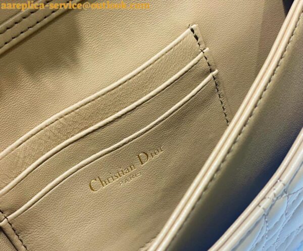 Replica Dior Miss Dior Mini Bag In Beige Cannage Lambskin 9