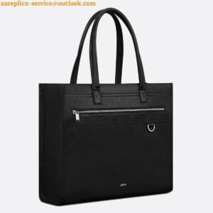 Replica Dior Safari Tote Bag in Black Dior Oblique Jacquard