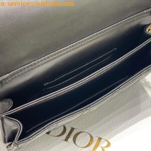 Replica Dior Miss Dior Mini Bag In Black Cannage Lambskin 2