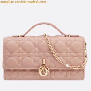 Replica Dior Miss Dior Mini Bag In Poudre Cannage Lambskin