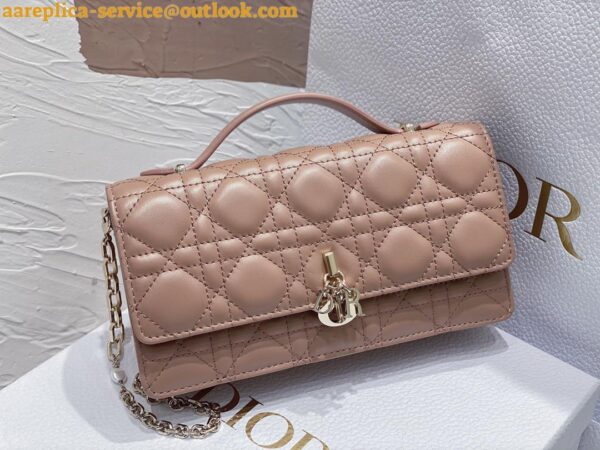 Replica Dior Miss Dior Mini Bag In Poudre Cannage Lambskin 6