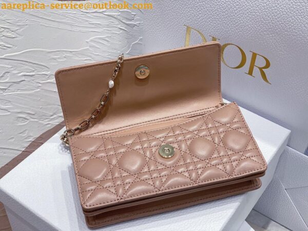 Replica Dior Miss Dior Mini Bag In Poudre Cannage Lambskin 10