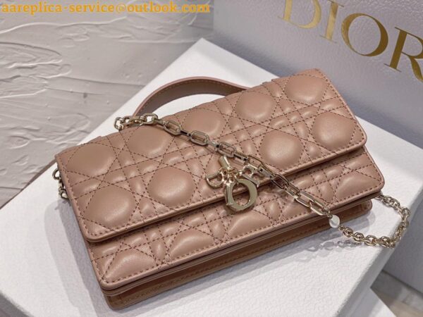 Replica Dior Miss Dior Mini Bag In Poudre Cannage Lambskin 11