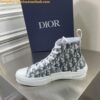 Replica Dior Men's B23 High-top Sneakers In White and Purple Oblique Canvas 2