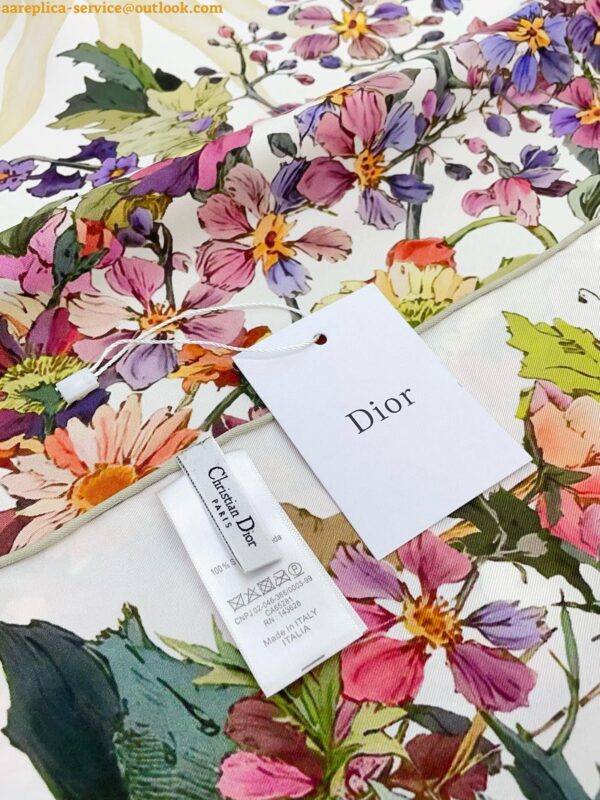 Replica Dior 4 Saisons Été Soleil 90 Square Scarf 10