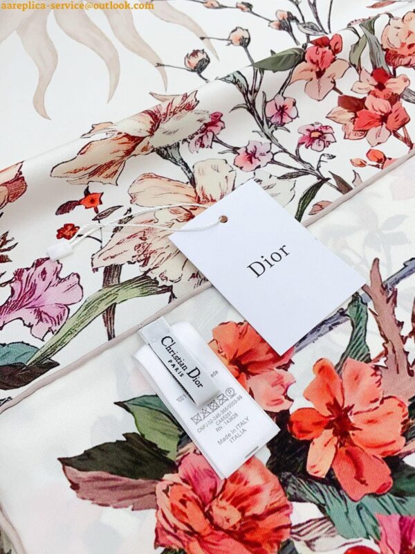 Replica Dior 4 Saisons Printemps Soleil 90 Square Scarf 10