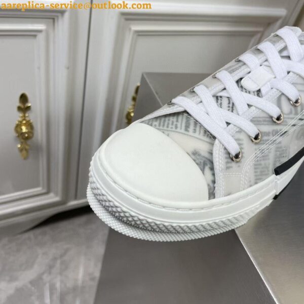 Replica Dior Men's B23 Low-top Sneakers In Canvas with Arsham Motif 8