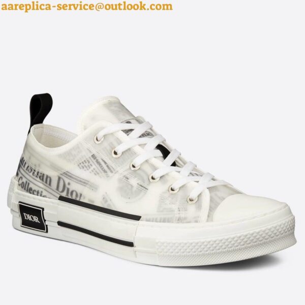 Replica Dior Men's B23 Low-top Sneakers In Canvas with Arsham Motif 7