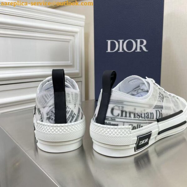 Replica Dior Men's B23 Low-top Sneakers In Canvas with Arsham Motif 12