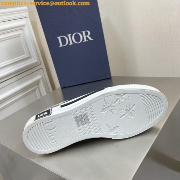 Replica Dior Men's B23 Low-top Sneakers In Canvas with Arsham Motif 13