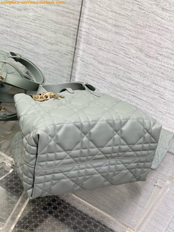 Replica Dior Toujours Medium Bag in Beige Macrocannage Calfskin 13