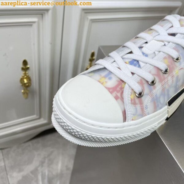 Replica Dior Men's B23 Low-top Sneakers In Multicolor Oblique Canvas 21