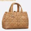 Replica Dior Toujours Medium Bag in White Macrocannage Calfskin 2