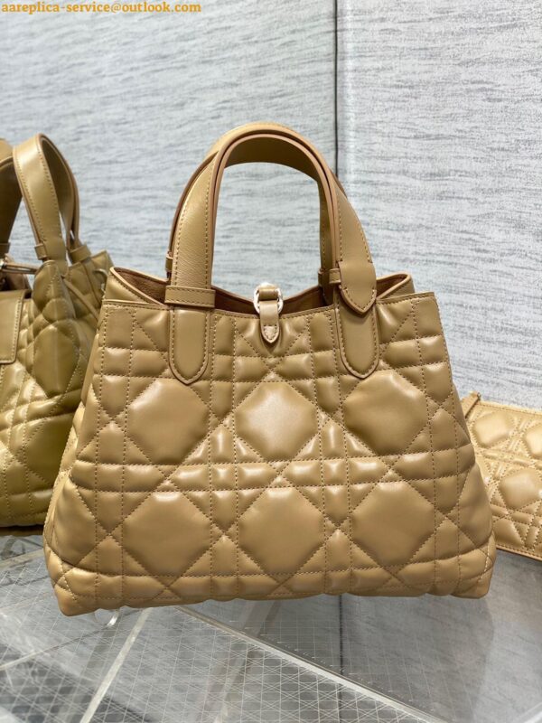 Replica Dior Toujours Medium Bag in Tan Macrocannage Calfskin 6