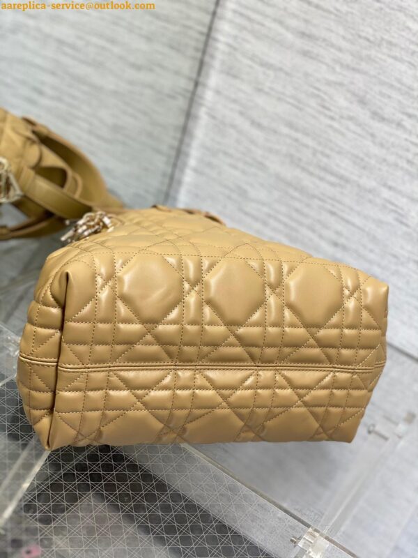 Replica Dior Toujours Medium Bag in Tan Macrocannage Calfskin 9