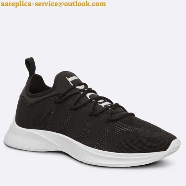 Replica Dior Men's B25 Sneakers in Black Neoprene and Mesh 4