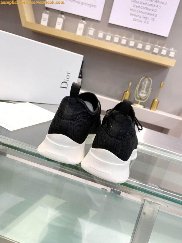 Replica Dior Men's B25 Sneakers in Black Neoprene and Mesh 5