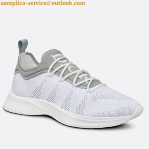 Replica Dior Men's B25 Sneakers in White Neoprene and Mesh