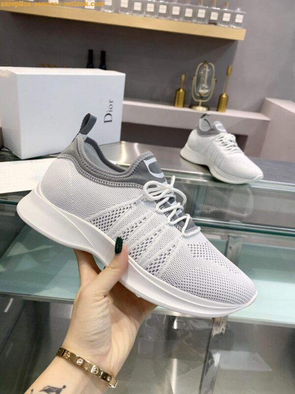 Replica Dior Men's B25 Sneakers in White Neoprene and Mesh 3