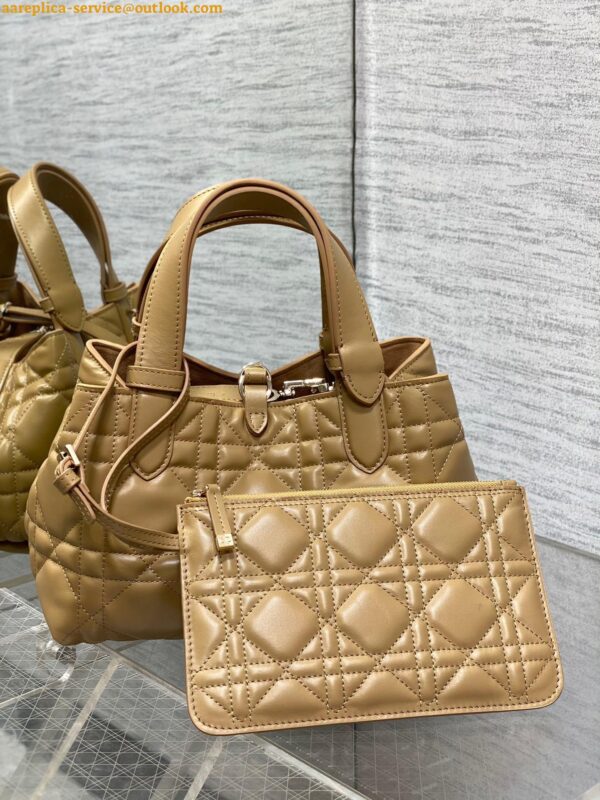 Replica Dior Toujours Small Bag in Tan Macrocannage Calfskin 4