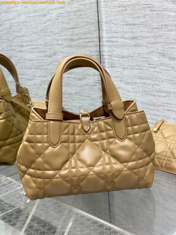 Replica Dior Toujours Small Bag in Tan Macrocannage Calfskin 6