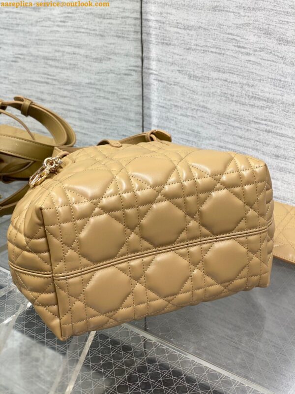 Replica Dior Toujours Small Bag in Tan Macrocannage Calfskin 8