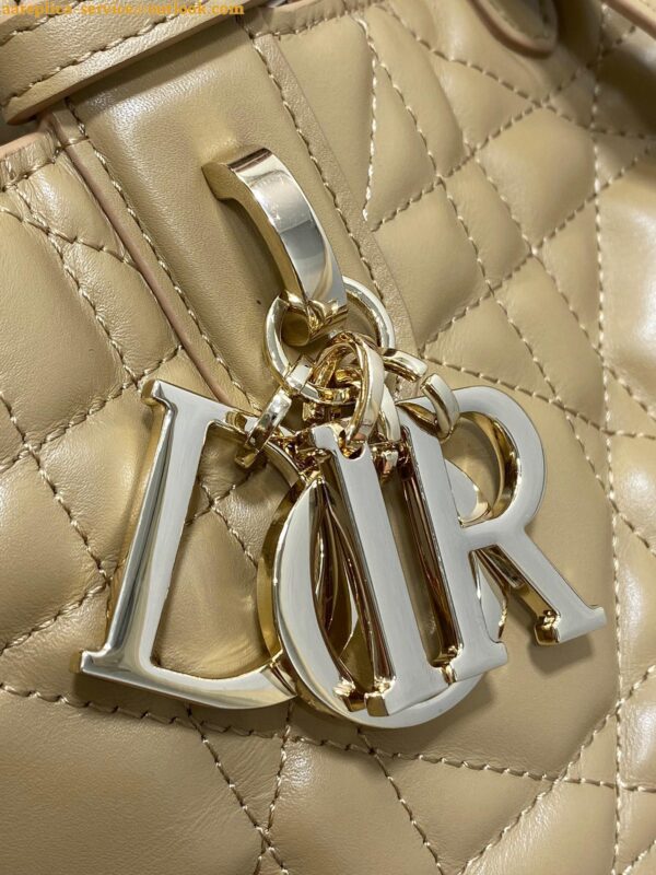 Replica Dior Toujours Small Bag in Tan Macrocannage Calfskin 9