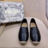 Replica Dior Granville Espadrilles In Black Mesh Embroidery 2