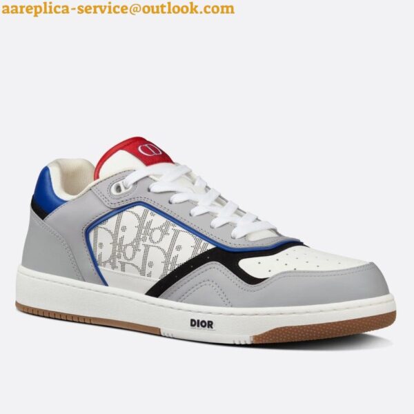 Replica Dior Men's B27 Low-Top Sneakers In Multicolour Leather 12