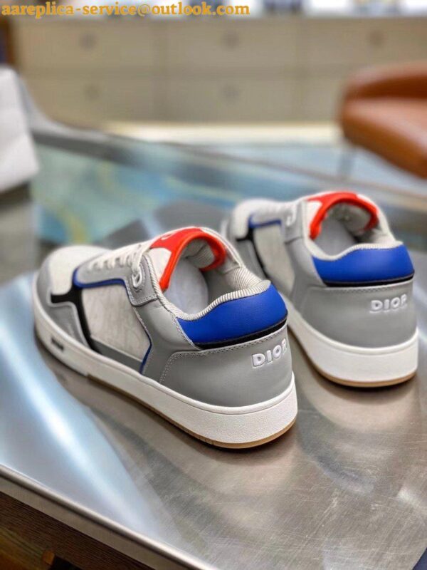 Replica Dior Men's B27 Low-Top Sneakers In Multicolour Leather 15