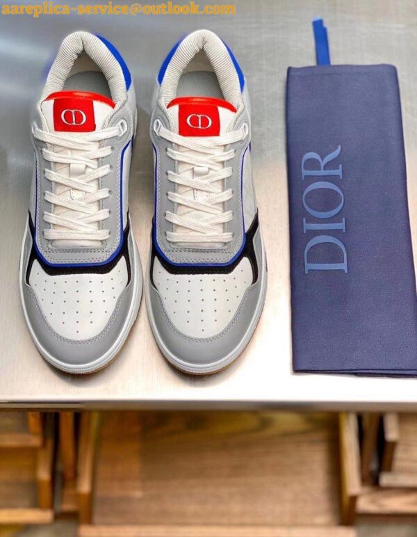 Replica Dior Men's B27 Low-Top Sneakers In Multicolour Leather 19