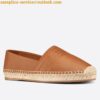 Replica Dior Granville Espadrilles In Blue Oblique Embroidered Cotton