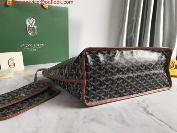 Replica Goyard GMLTY01CL03P Saint Louis GM Bag Black with Brown 6