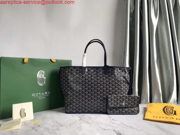 Replica Goyard GMLTY01CL03P Saint Louis GM Bag Brown with Navy Blue