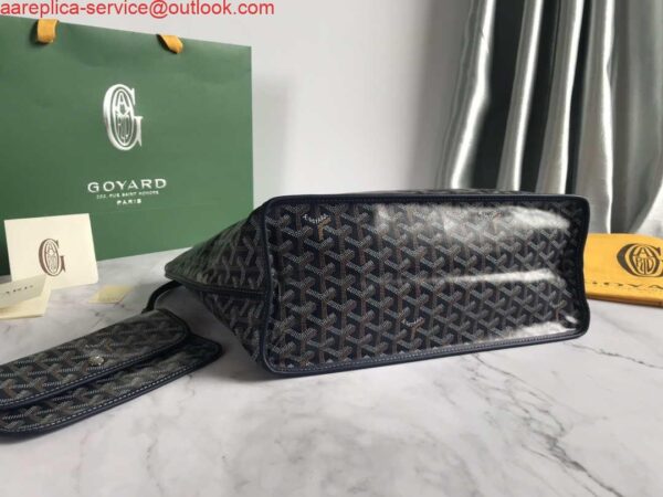 Replica Goyard GMLTY01CL03P Saint Louis GM Bag Brown with Navy Blue 4