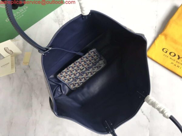 Replica Goyard GMLTY01CL03P Saint Louis GM Bag Brown with Navy Blue 9