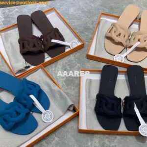 Replica Hermes Rubber Aloha Sandals