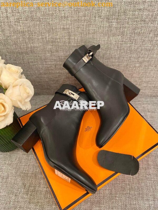 Replica Hermes Saint Germain Ankle Boot H202257 Black 6