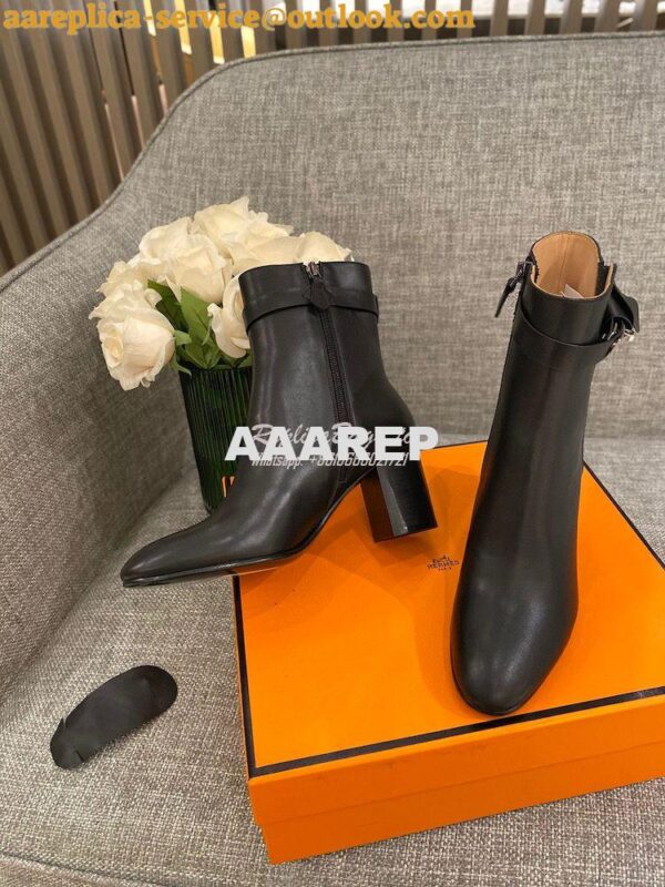 Replica Hermes Saint Germain Ankle Boot H202257 Black 7