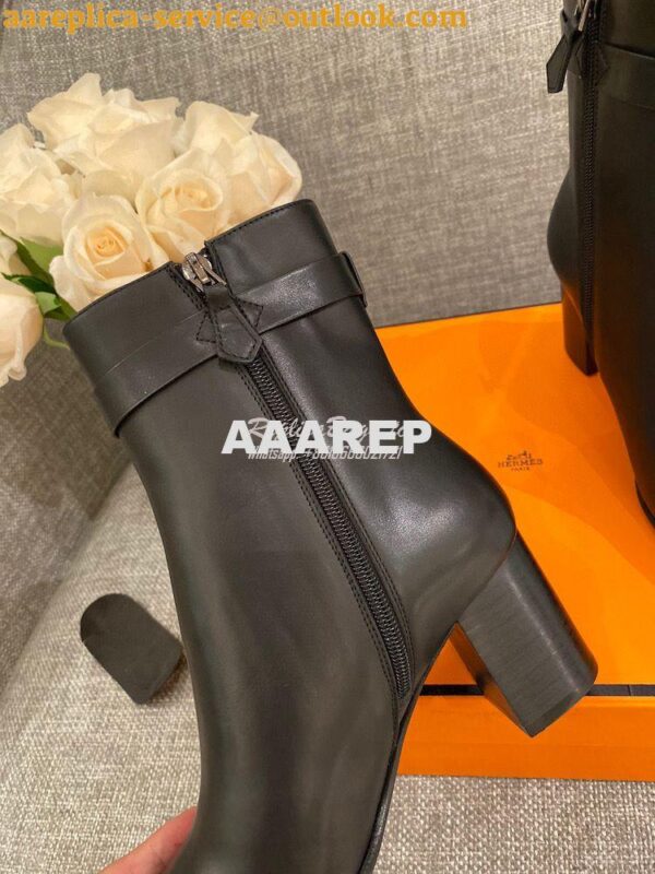 Replica Hermes Saint Germain Ankle Boot H202257 Black 9