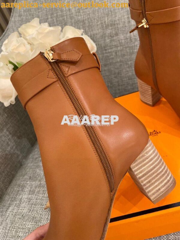 Replica Hermes Saint Germain Ankle Boot H202257 Brown 8