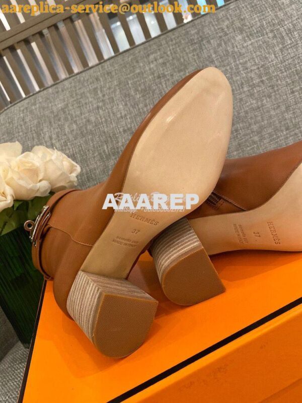 Replica Hermes Saint Germain Ankle Boot H202257 Brown 10