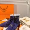 Replica Hermes Saint Honore Ankle Boot in Stretch Suede Goatskin H1821 2