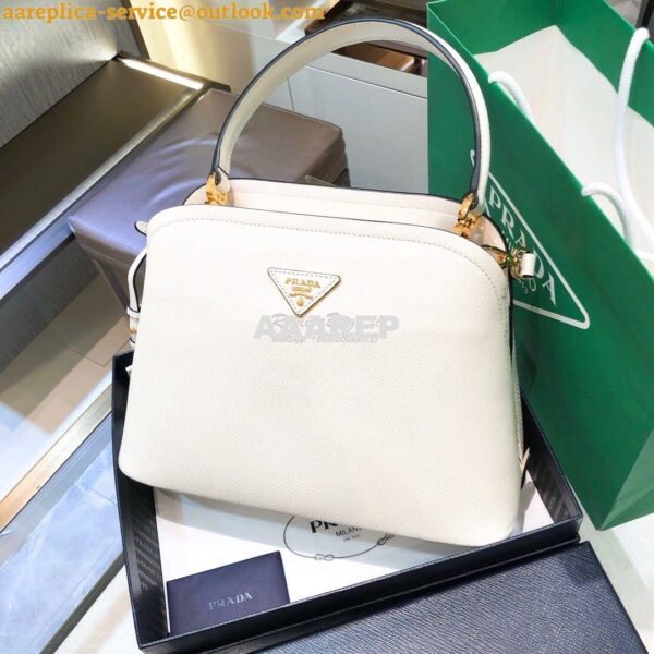 Replica Prada Matinee Mini Bag 1BA282 White 5