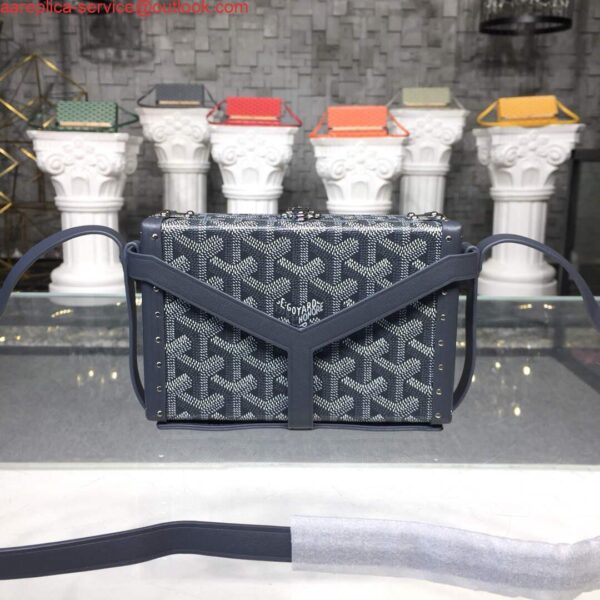 Replica Goyard MINA08PMLTY01CL01P Minaudière Trunk Bag Gray 3