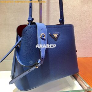 Replica Prada Matinée Small Handbag 1BA251 Blue 2